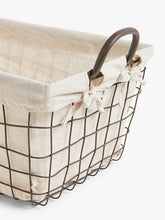 John LewisMetal Grid Basket with Liner, Large