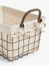 John LewisMetal Grid Basket with Liner, Small