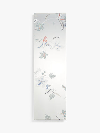 John LewisPrinted Leaf Pattern Wall Mirror, 100 x 30cm, Clear/Multi