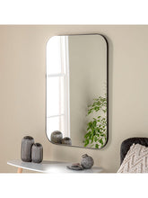 Arendal Rectangular Wall Mirror, 60 x 90cm, Black