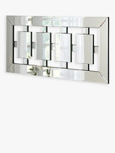 Tokyo Bevelled Glass Rectangular Wall Mirror, 56 x 119cm, Black