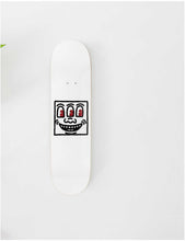 Keith Haring monster smile-print wooden skateboard deck