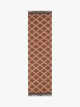 Jaipur Hand Woven Bedouin Dhurrie Runner Rug, Baked Clay, L240 x W70 cm