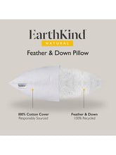 EarthKind Feather & Down Standard Pillow, Medium