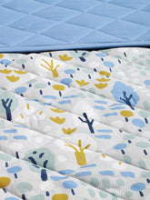 John Lewis ANYDAYWinter Forest Reversible Quilted Bedspread, Blue/Multi