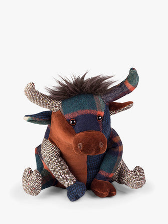 Dora Designs Patchwork Highland Cow Doorstop