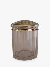 VF Jewellery Second Hand Silver Striped Top Dressing Table Jar, Dated Birmingham 1920