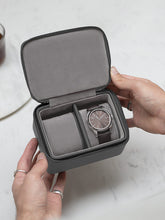 Stackers Double Watch Box, Grey