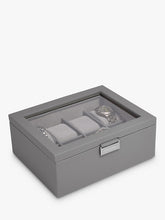 Stackers Eight Piece Watch Box, Slate Grey