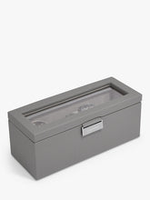 Stackers Four Piece Watch Box, Slate Grey