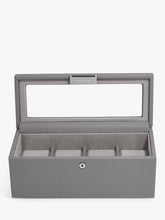 Stackers Four Piece Watch Box, Slate Grey