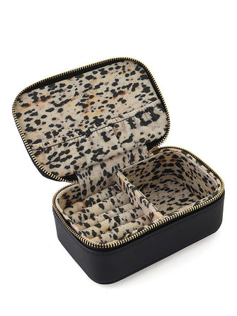 Tutti & Co Jasper Mini Jewellery Box, Black/Stone