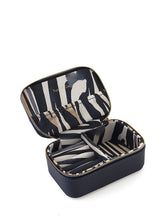 Tutti & Co Riverine Mini Jewellery Box, Navy/Stone