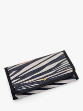 Tutti & Co River Folding Jewellery Roll, Navy/Cream