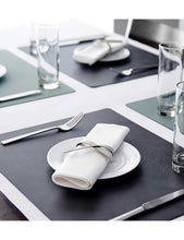 Square leather table mat