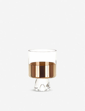 Tank copper and glass tumblers set of two