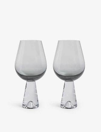 Tank wine glasses set of two