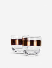 Tank whiskey glasses set of two