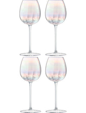 Pearl set of four white wine glasses