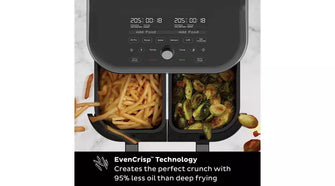 Instant Vortex ClearCook 7.6L Dual Air Fryer Stainless Steel