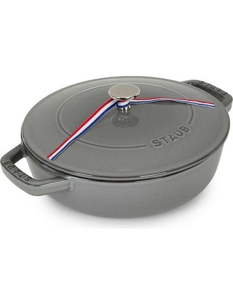 Cast iron sauté pan with lid 24 cm