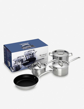 3-ply Stainless Steel four-piece saucepan set