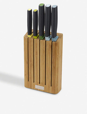 Elevate Knives with Bamboo Block, five-piece set