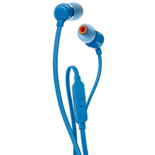 JBL T110 in-ear headphones, blue