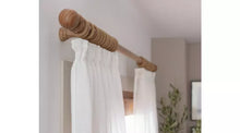 Home 2.4m Wooden Curtain Pole - Natural