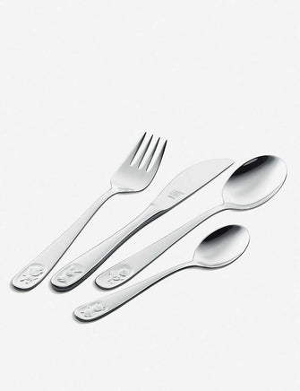 Bino 4-piece children's stainless steel cutlery set