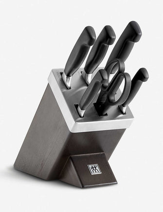 Ash Wood self-sharpening knife block