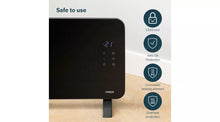 Princess 1.5kW Smart Glass Panel Heater - Black