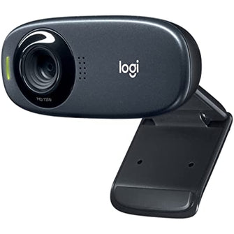 Logitech C310 HD Webcam, 720p / 30 FPS, Auto Light Correction with Rightlight 2, Mono Noise Preventive Microphone, Black
