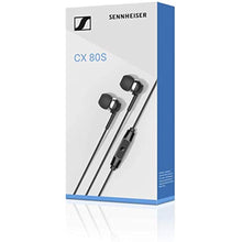 Sennheiser CX 80S in-ear headset with microphone, black