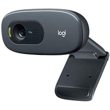 Logitech C270 HD Webcam, 720p / 30 FPS, Automatic Light Correction with Rightlight 2, Mono Noise Blocking Microphone, Black