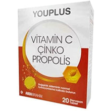 YouPlus Vitamin C Zinc Propolis 20 Effervescent Tablet