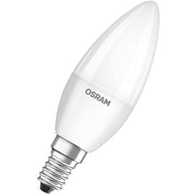 OSRAM 4052899971066 LED CLB 40 Candle 5W 470 Lumens 6500 Kelvin White Light E14 Hear Bulb, White