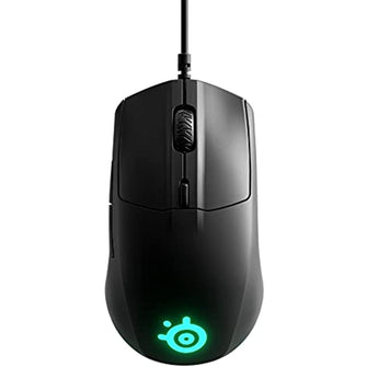 Steelseries Rival 3 Gaming Mouse, 8,500 CPI TrueMove Core Optical Sensor, 6 Pcs Programmable Keypad, Prism RGB Lighting