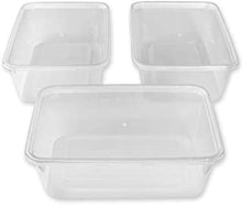 50 x 500ml Plastic Microwave Freezer Safe Food Meal Prep Recyclable Takeaway Containers and Lids - Catering Plastic BPA Free