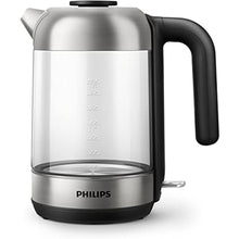 Philips HD9339/80 Glass Kettle, 1.7 Liter (Led Lighting, Dry Run Protection, Removable Micro Strainer Filter, 2200 W)