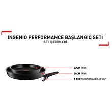 Tefal L6549253 Ingenio Titanium Performance Meet 3-Piece Pan Set - 2100111219, Black