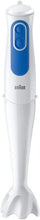 Braun MultiQuick 3 MQ3025 Hand Blender, Omelette Mixer, 2 Speeds, Splash Control, Dishwasher Safe parts, 350ml Chopper, Whisk and BPA-Free Plastic Beaker - White