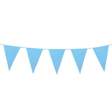 Happium 10m / 32 ft Solid Colour Bunting Flags Banner Pennant Party Decoration Garland (Baby Blue)