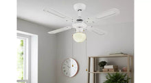 Schoolhouse Fan - White