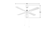 Schoolhouse Fan - White
