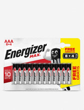 Max AAA alkaline batteries pack of 12 (8+4)