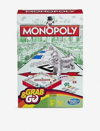Hasbro Gaming Monopoly Grab and Go board game