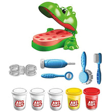 Art Craft 3677 Dinosaur Dentist Game Dough Set, Multi-colored