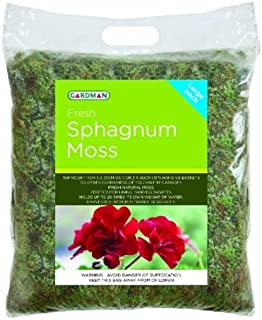 Gardman 04105 Fresh Sphagnum Moss-Large Pack, Green, 3 x 35 cm/2 x 40 cm - Packaging May Vary