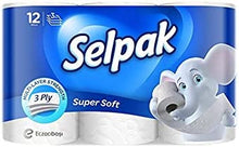 Selpak Super Soft 3-Ply Toilet Paper (1 x 12 Roll)